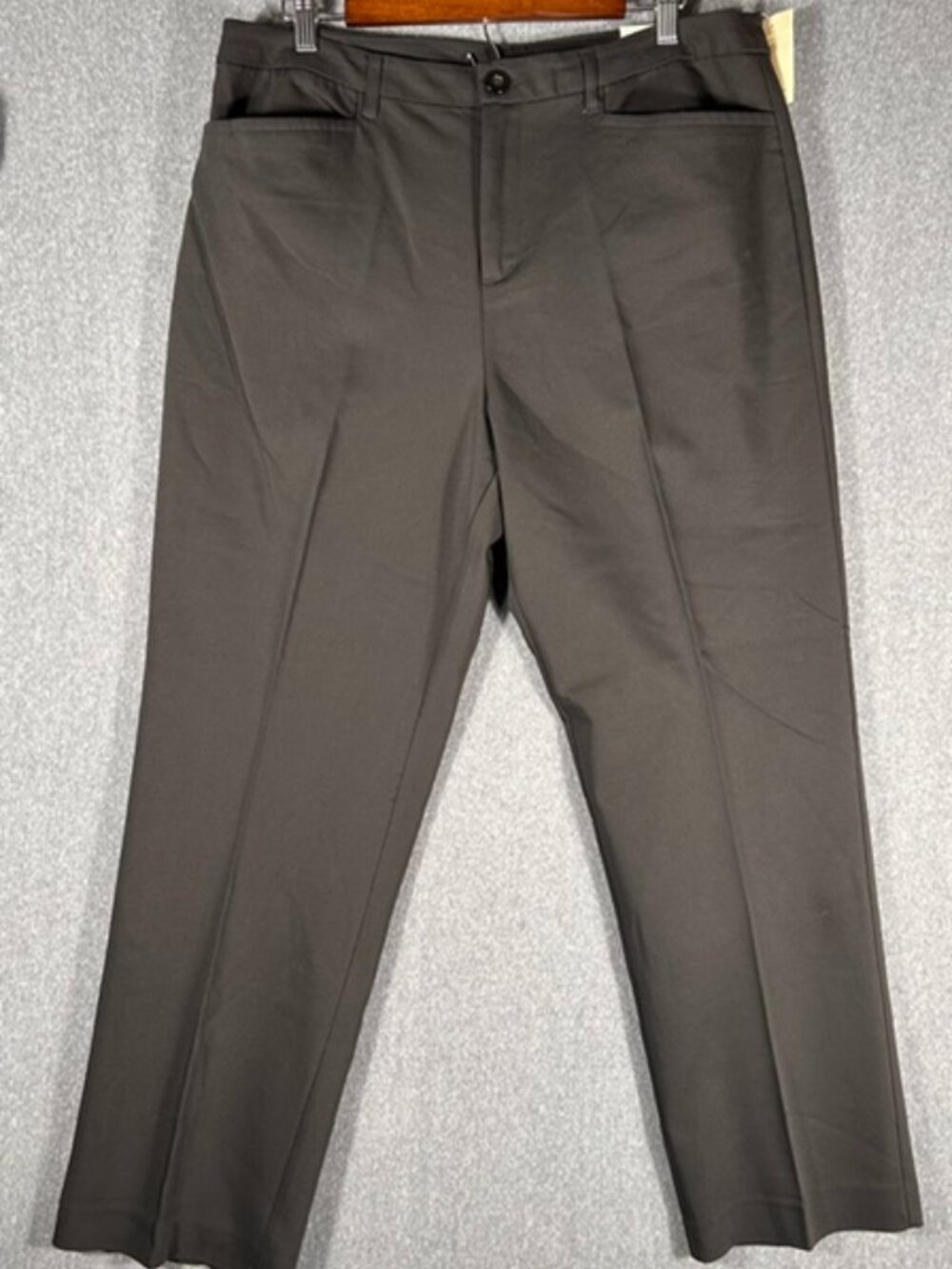 NWT Christopher Banks Perfect Pant Trouser Relaxed Fit Black Slack Pants Size 14